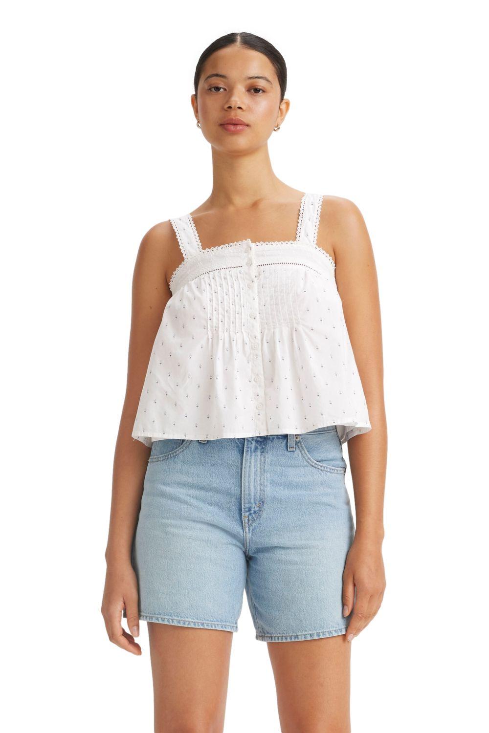 Polera Mujer Regular Fit Blanco Levis A9297-0004-0