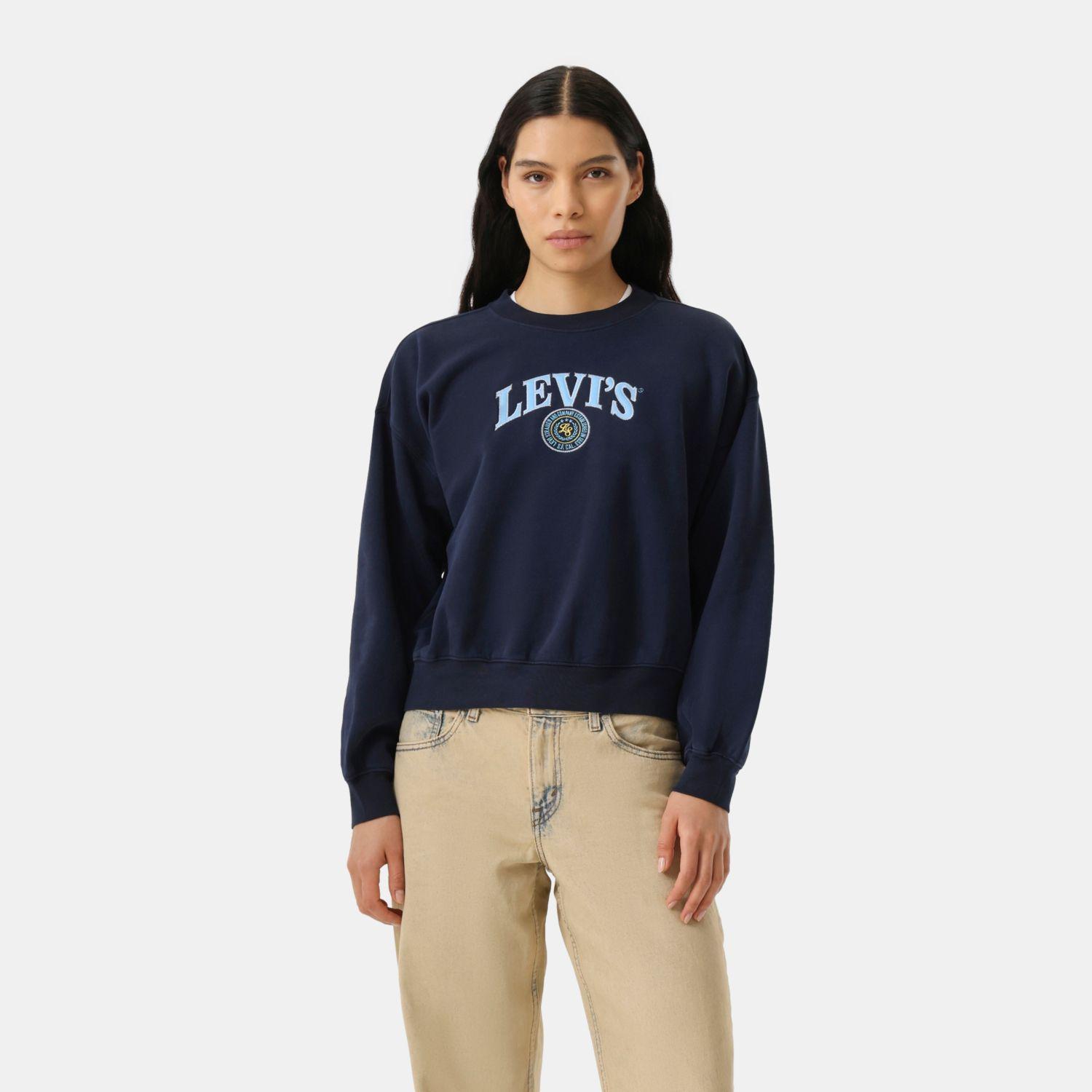 Polerón Mujer Vintage Boxy Crew Azul Levis 005OZ-0037-0