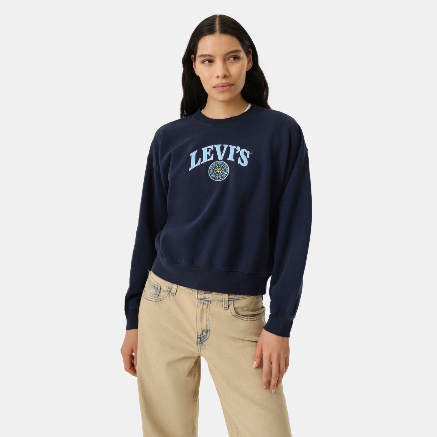 Polerón Mujer Vintage Boxy Crew Azul Levis 005OZ-0037-3