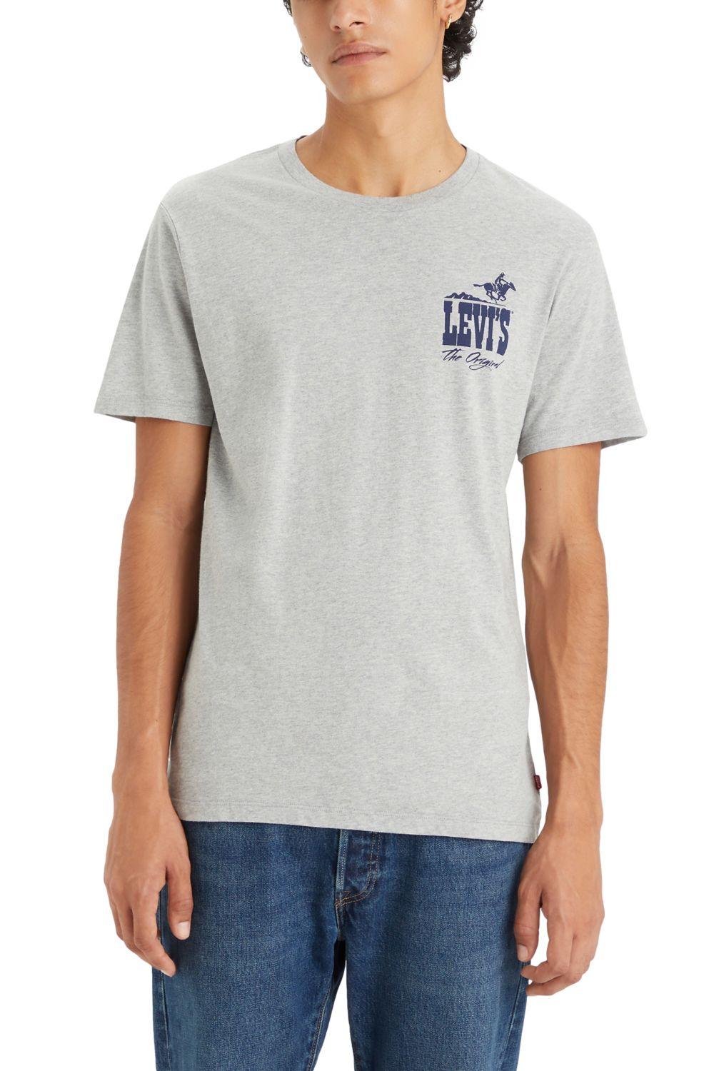 Polera Hombre Regular Fit Gráfica Gris Levis 22491-1452-0