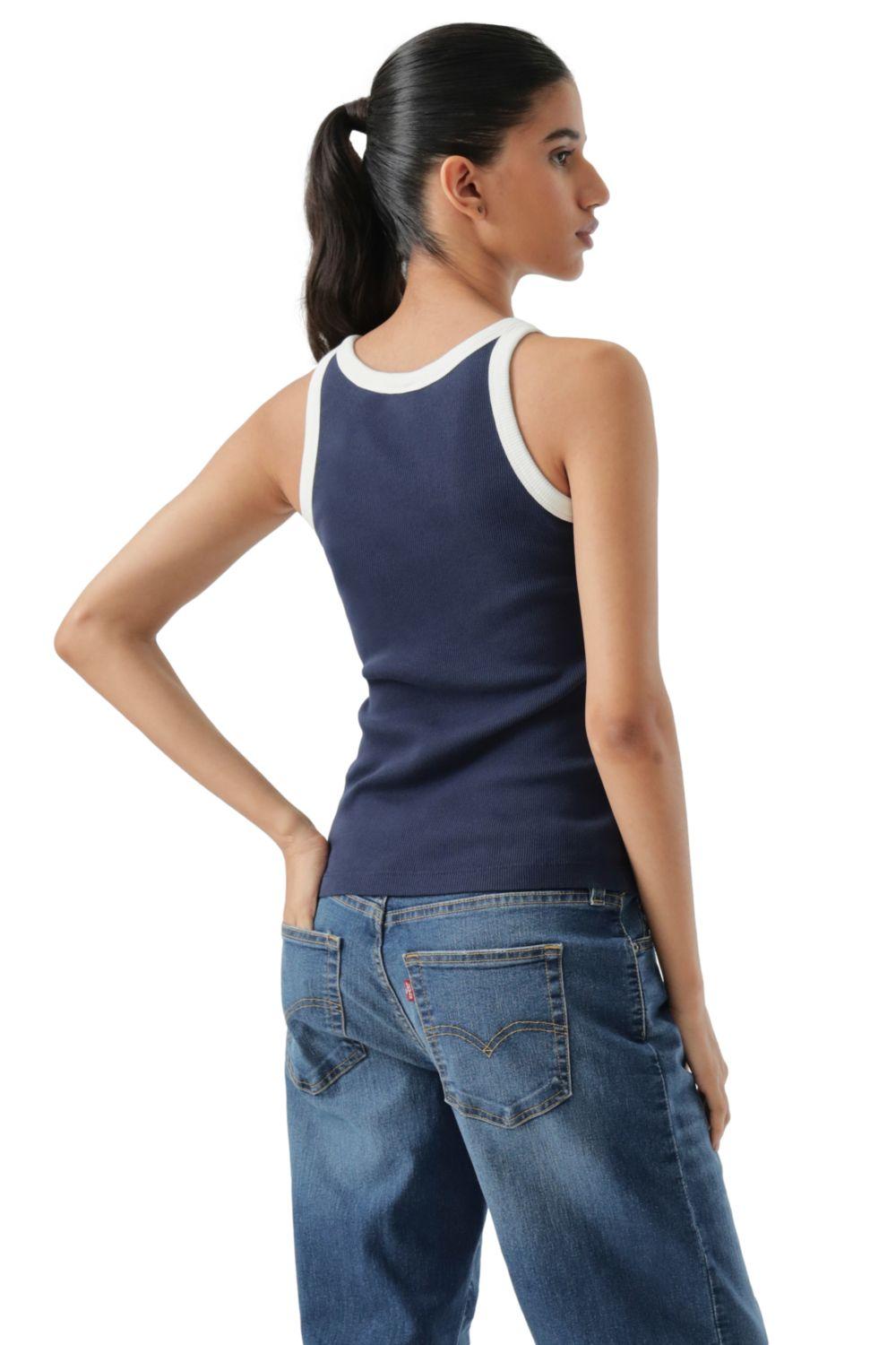 Polera Mujer Essential Racer Tank Azul Levis 003QP-0006-2