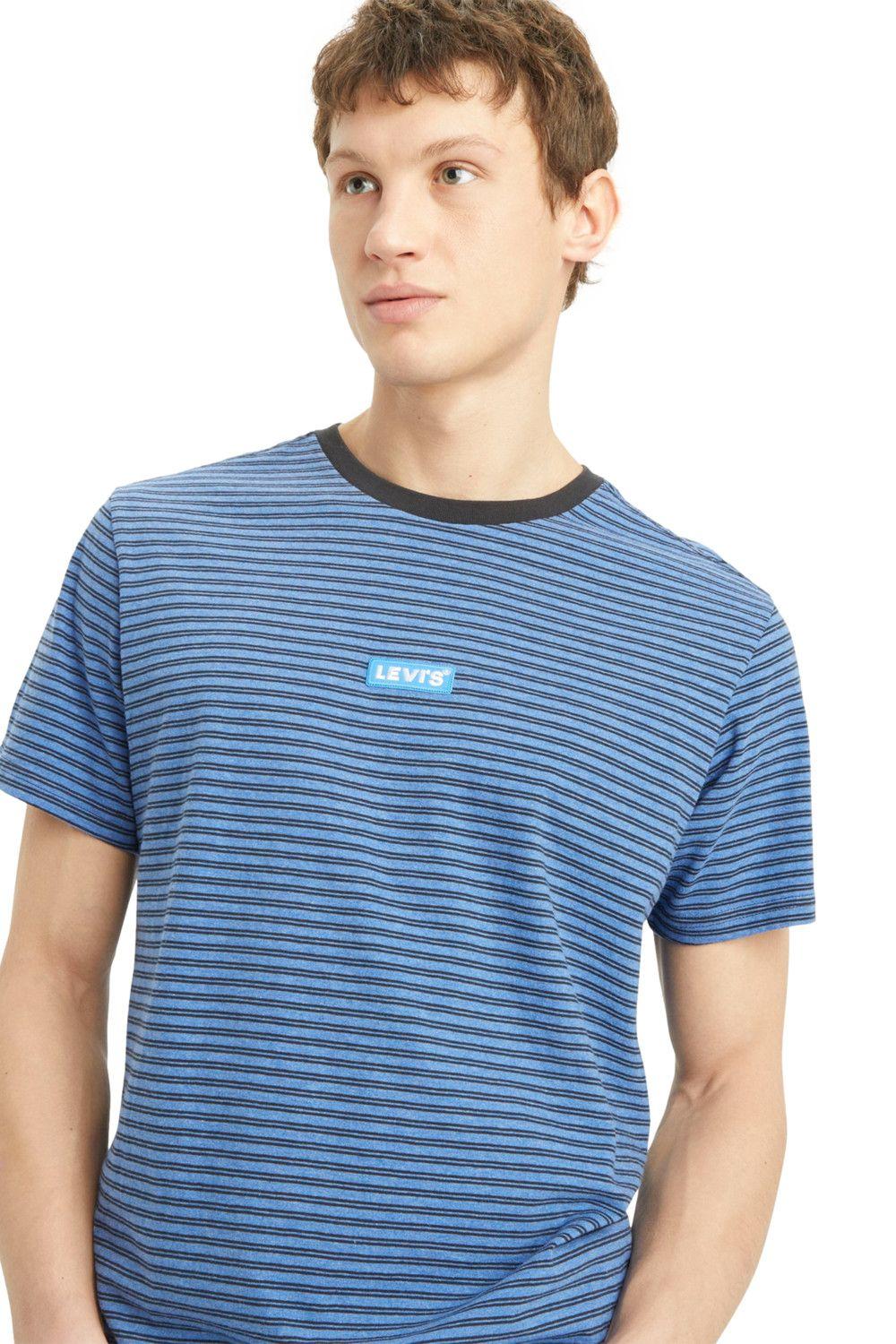 Polera Hombre Ss Relaxed Baby Tab T Azul Levis 79554-0101-3