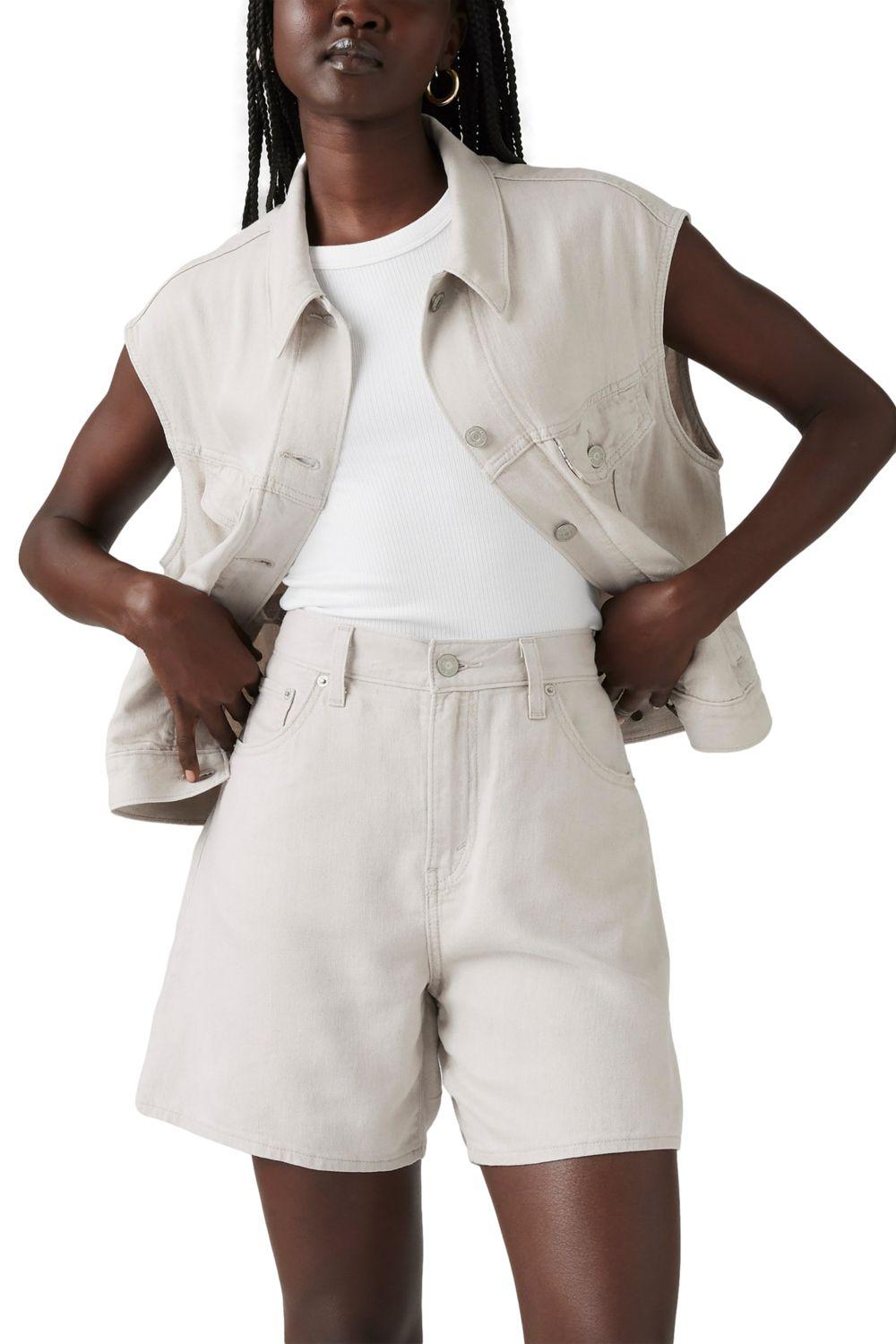 Shorts Mujer High Baggy Short Blanco Levis A9311-0018-3