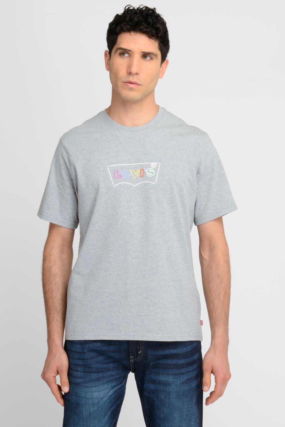 Polera Hombre Manga corta Gráfica Batwing Gris Levis 16143-0947-2