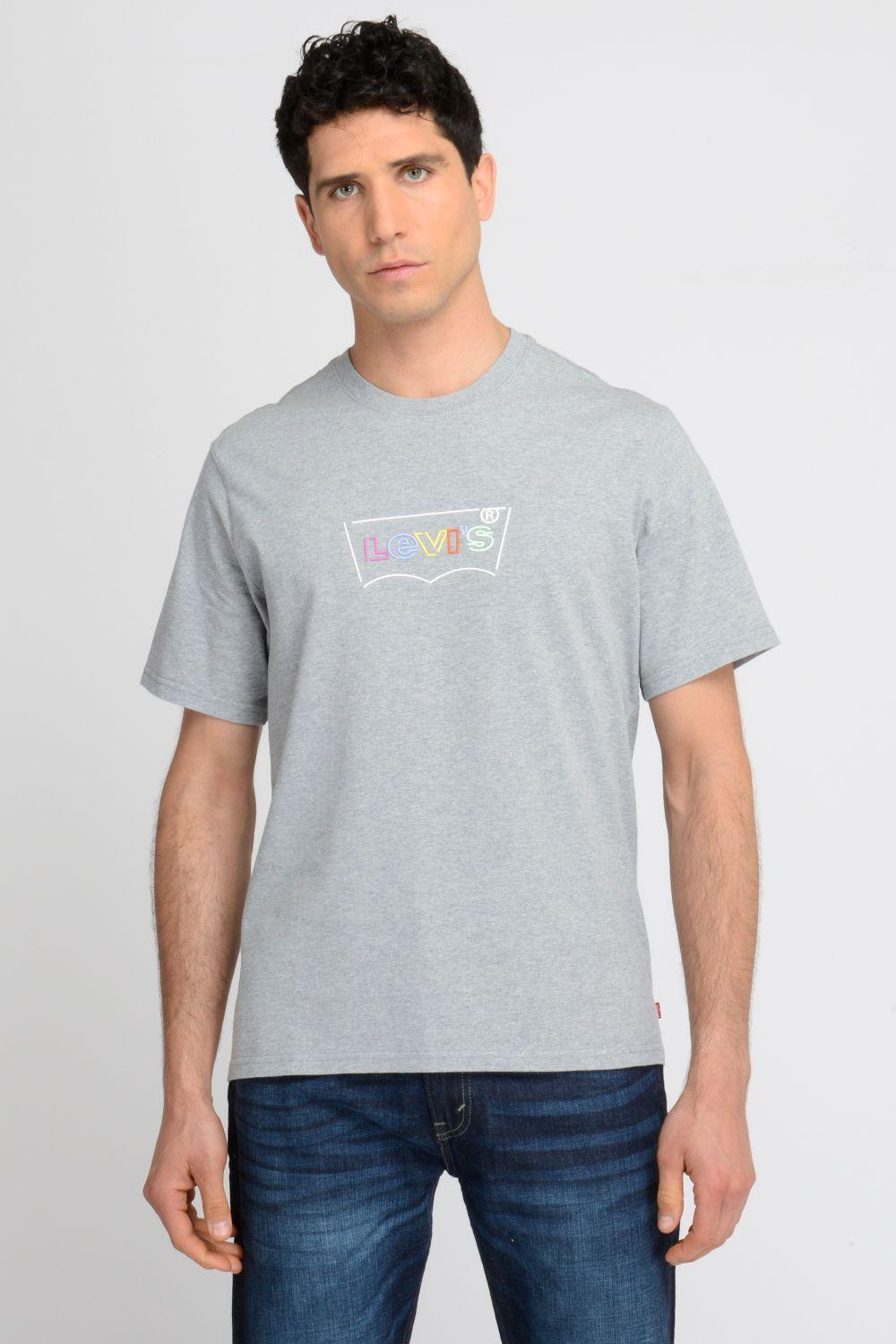 Polera Hombre Manga corta Gráfica Batwing Gris Levis 16143-0947-0