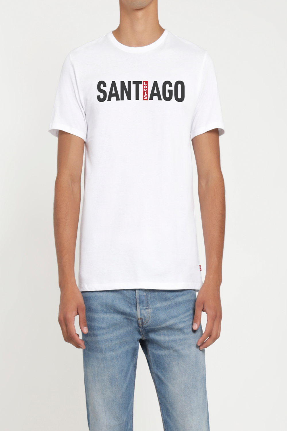 Polera Latam City - Santiago Gráfica Blanco Levis 56195-0833-0