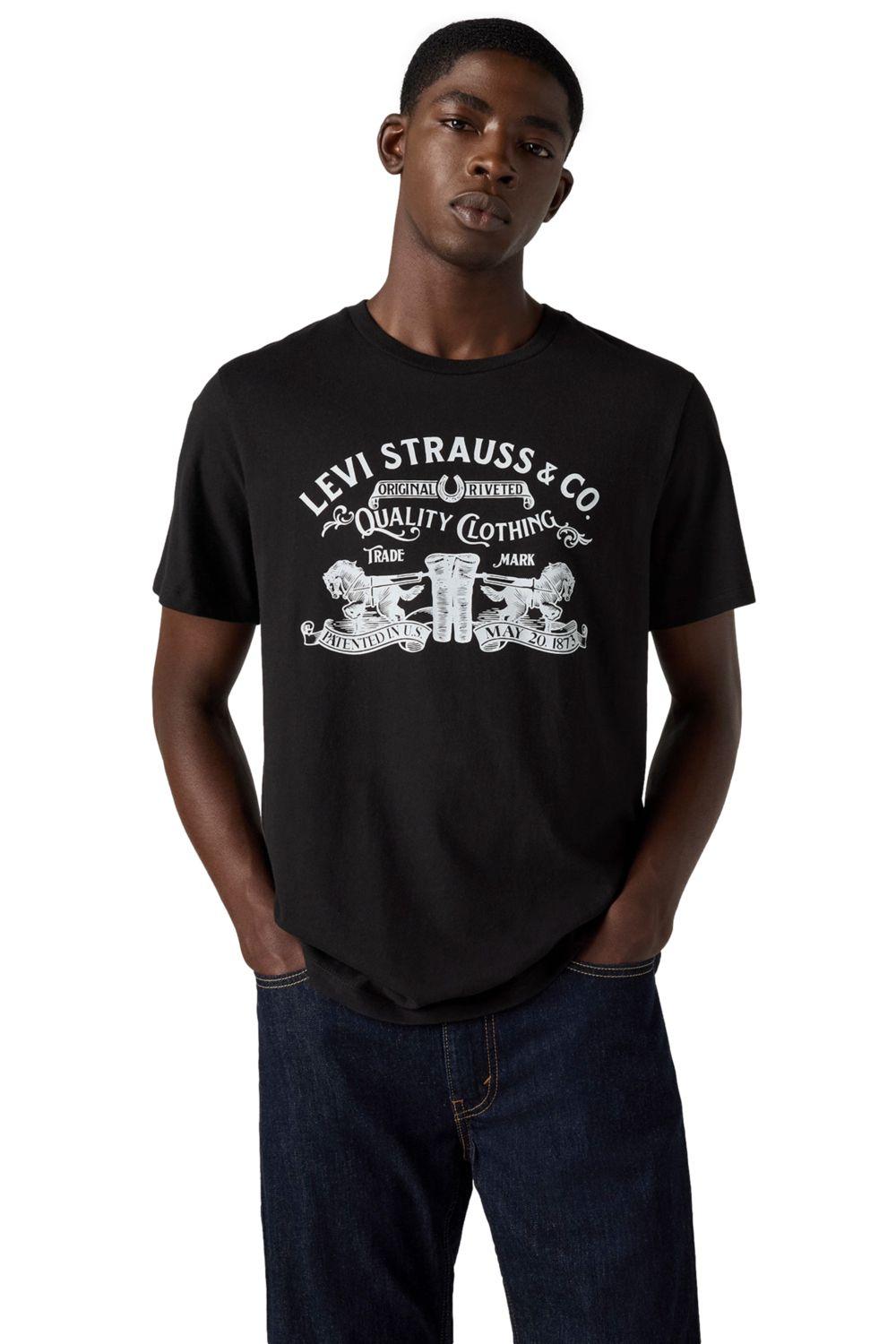 Polera Hombre Graphic Crewneck Tee Negro Levis 22491-1879-0
