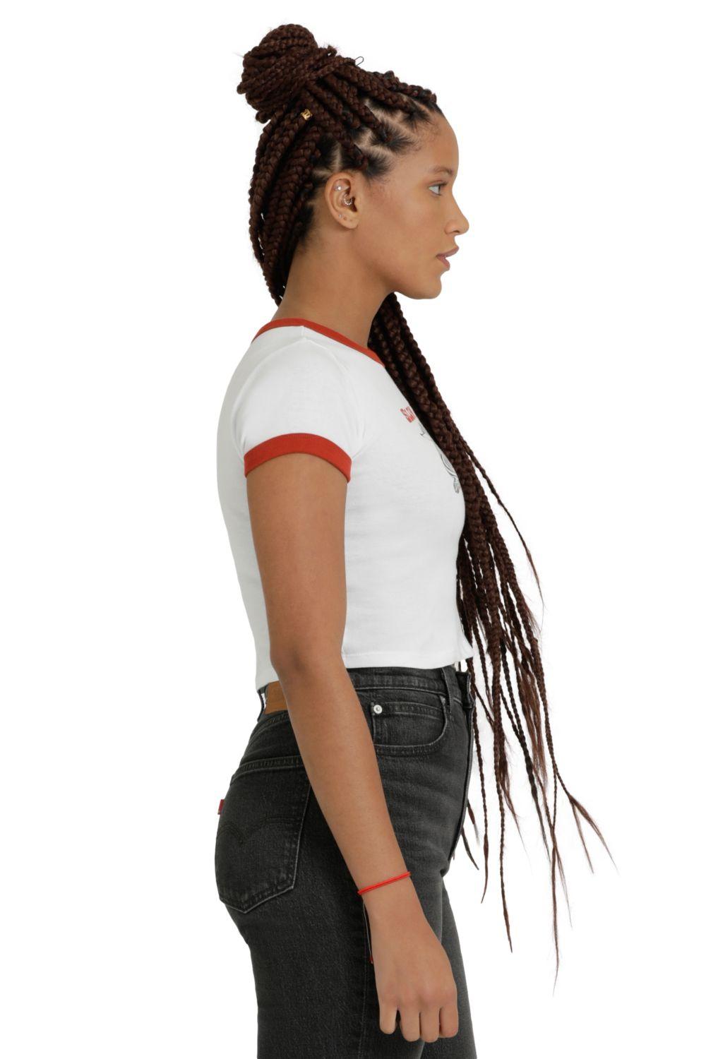 Polera Mujer con Logo Blanco Levis A3523-0017-1