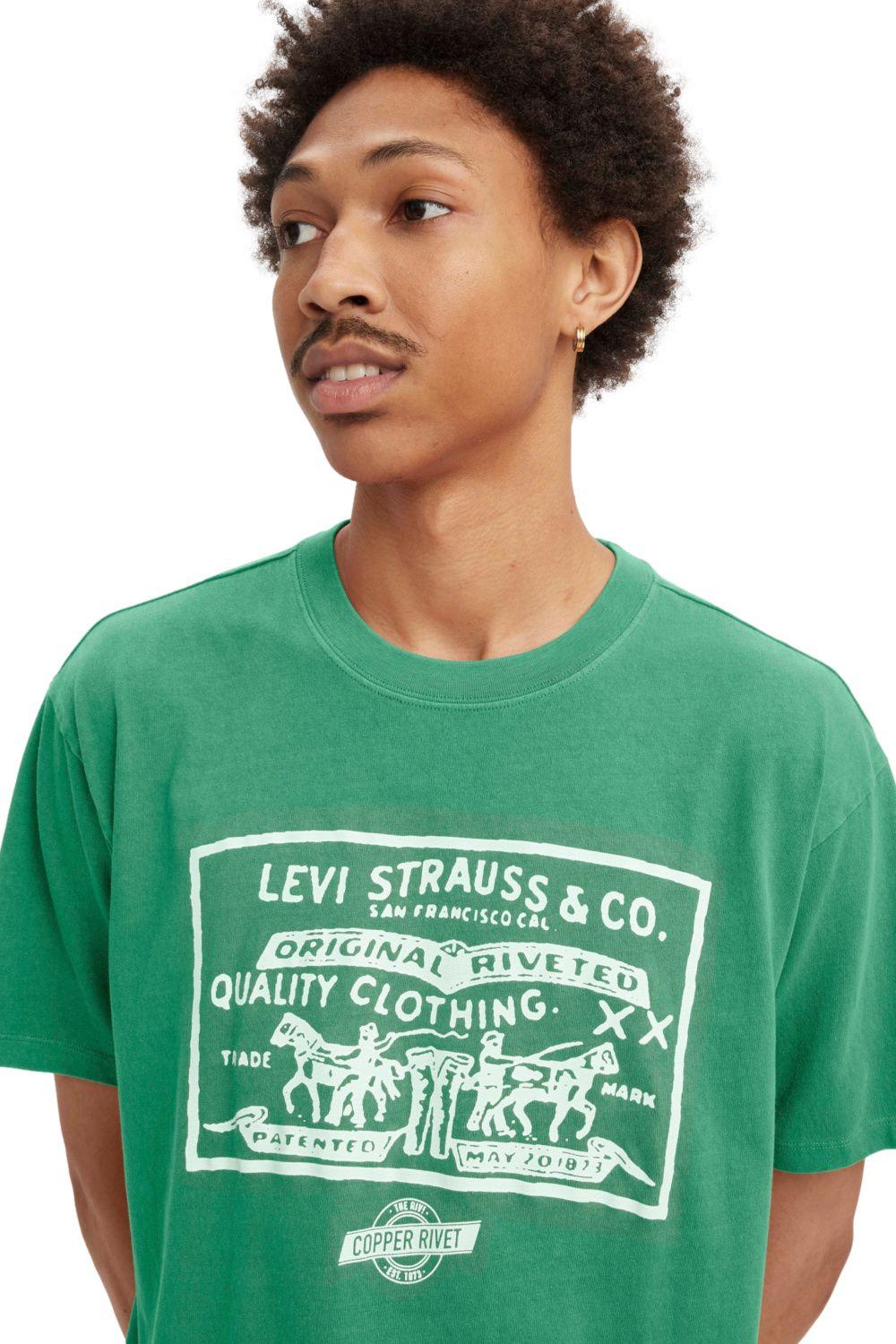 Polera Hombre Vintage Fit Graphic Tee Verde Levis 87373-0145-4