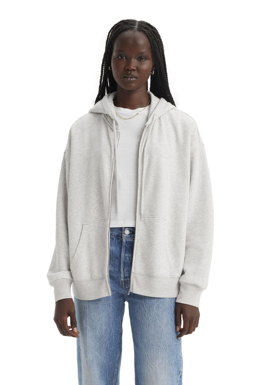 Polerón Mujer Everyday Zip Hoodie Gris Levis A5945-0004-0