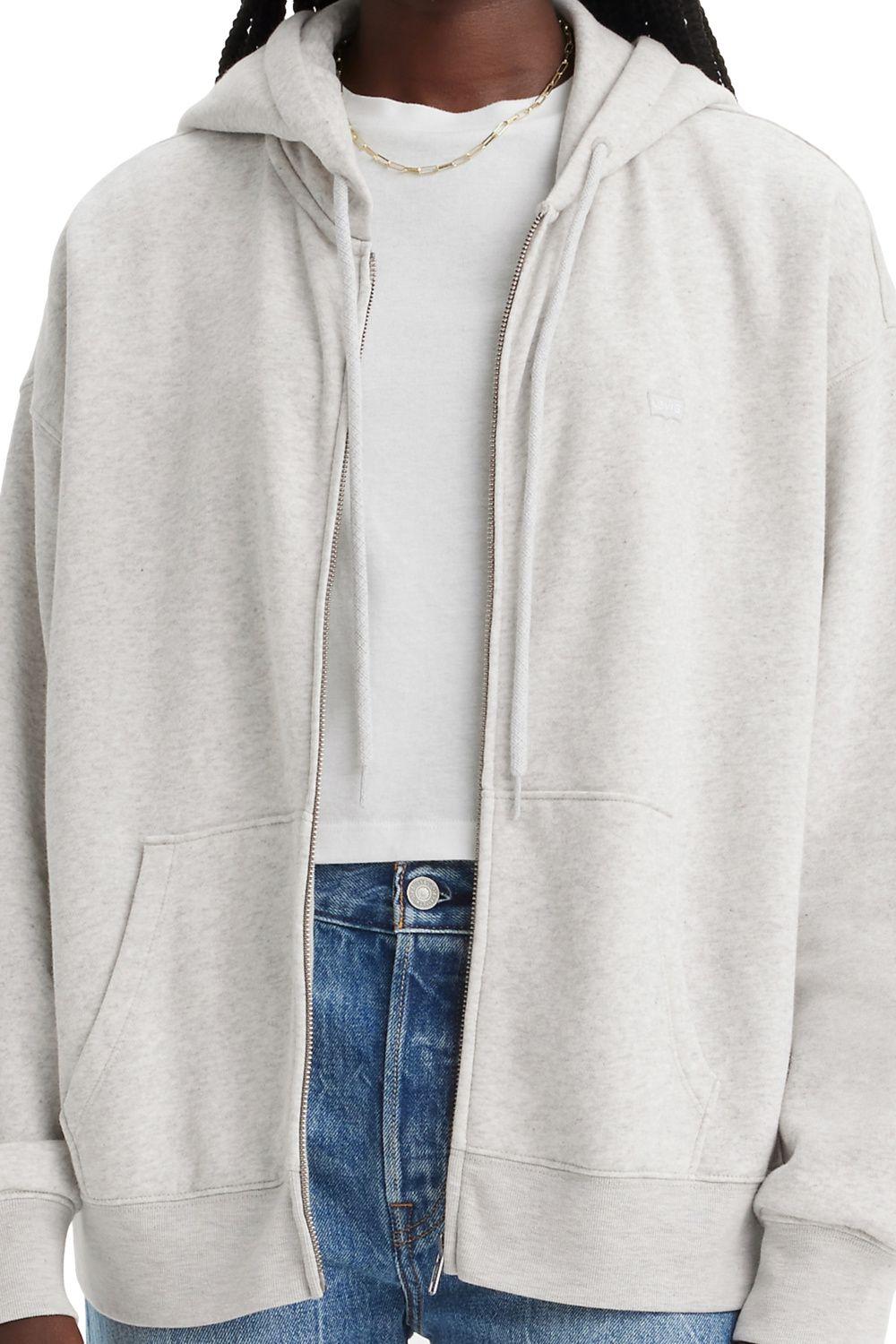 Polerón Mujer Everyday Zip Hoodie Gris Levis A5945-0004-2
