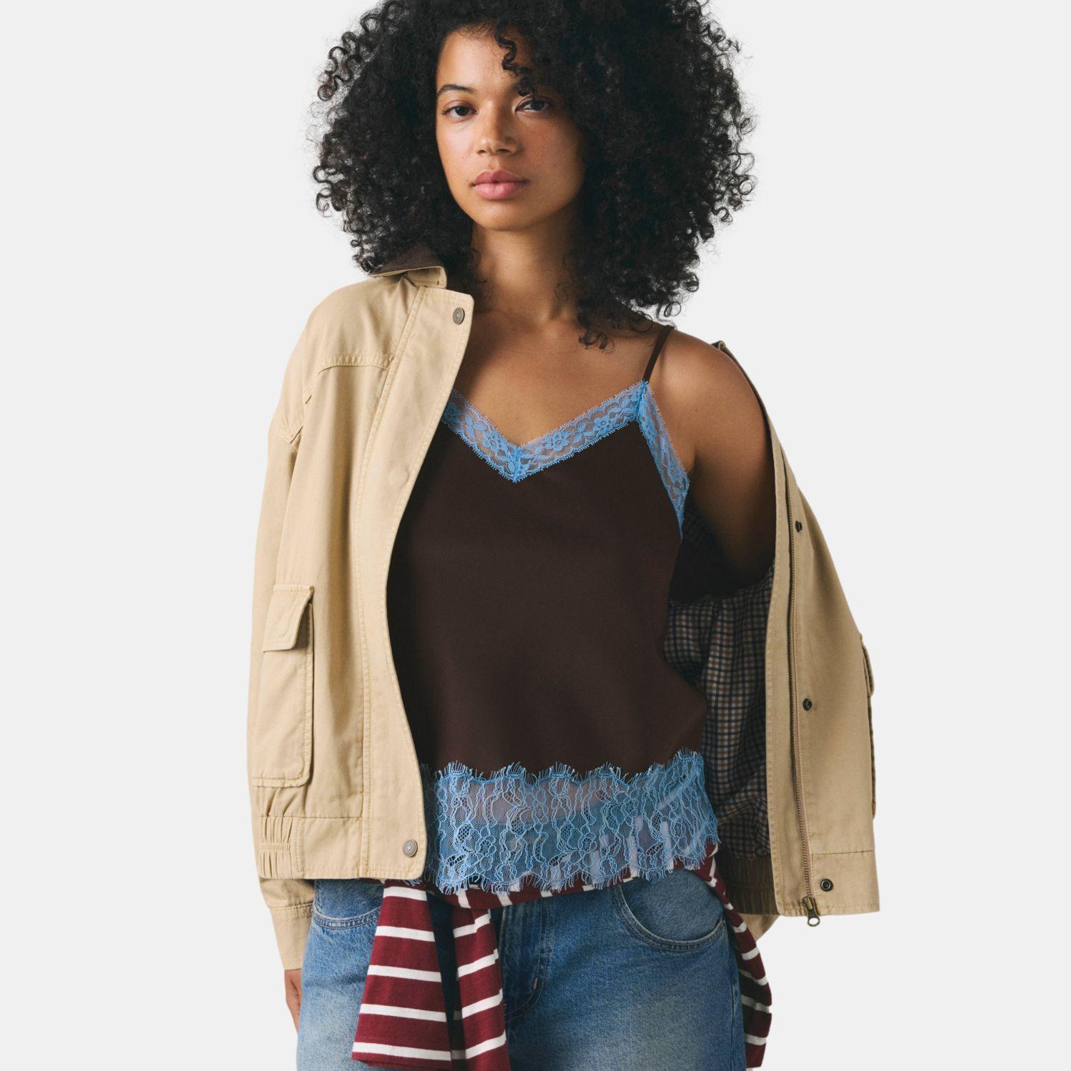 Chaqueta Mujer Winnie Western Dad Beige Levis 006RT-0003-4