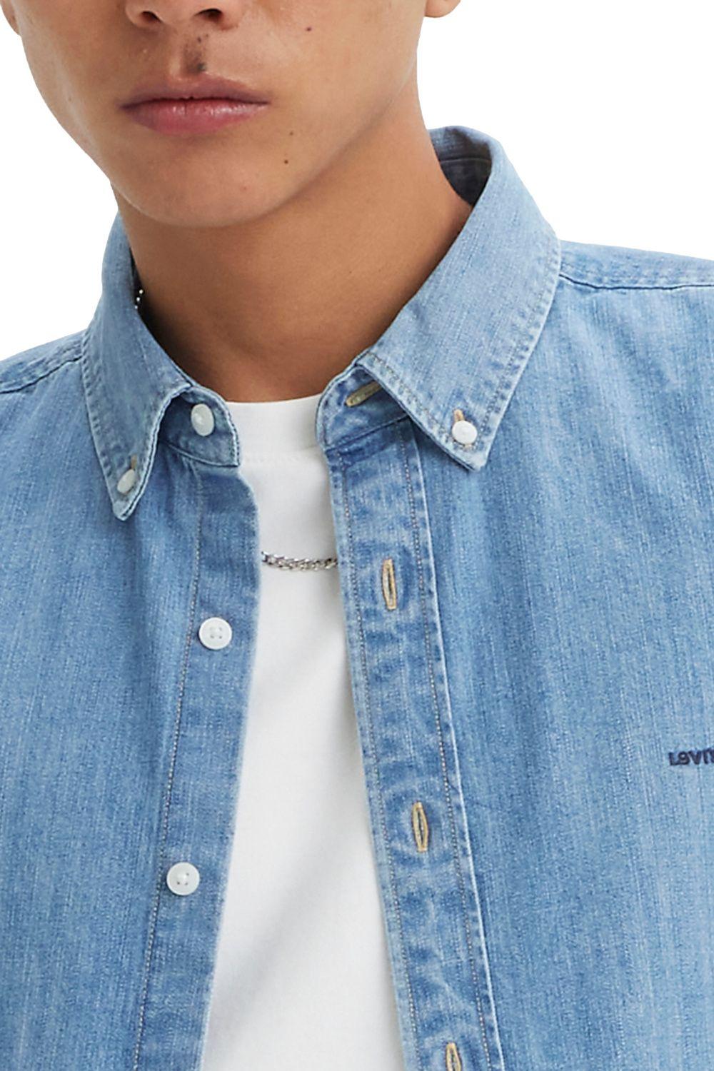 Camisa Hombre Authentic Button Down Azul Levis A9161-0007-2