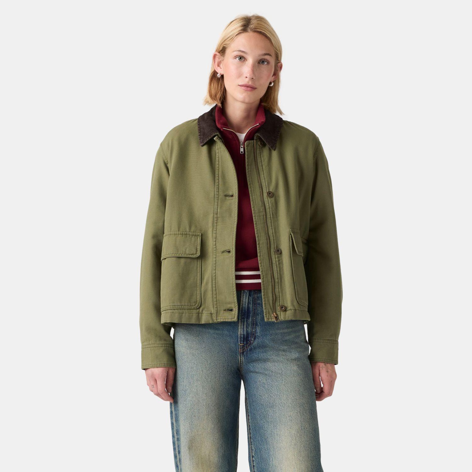 Chaqueta Mujer Bree Cropped Chore Verde Levis 006S6-0001-0