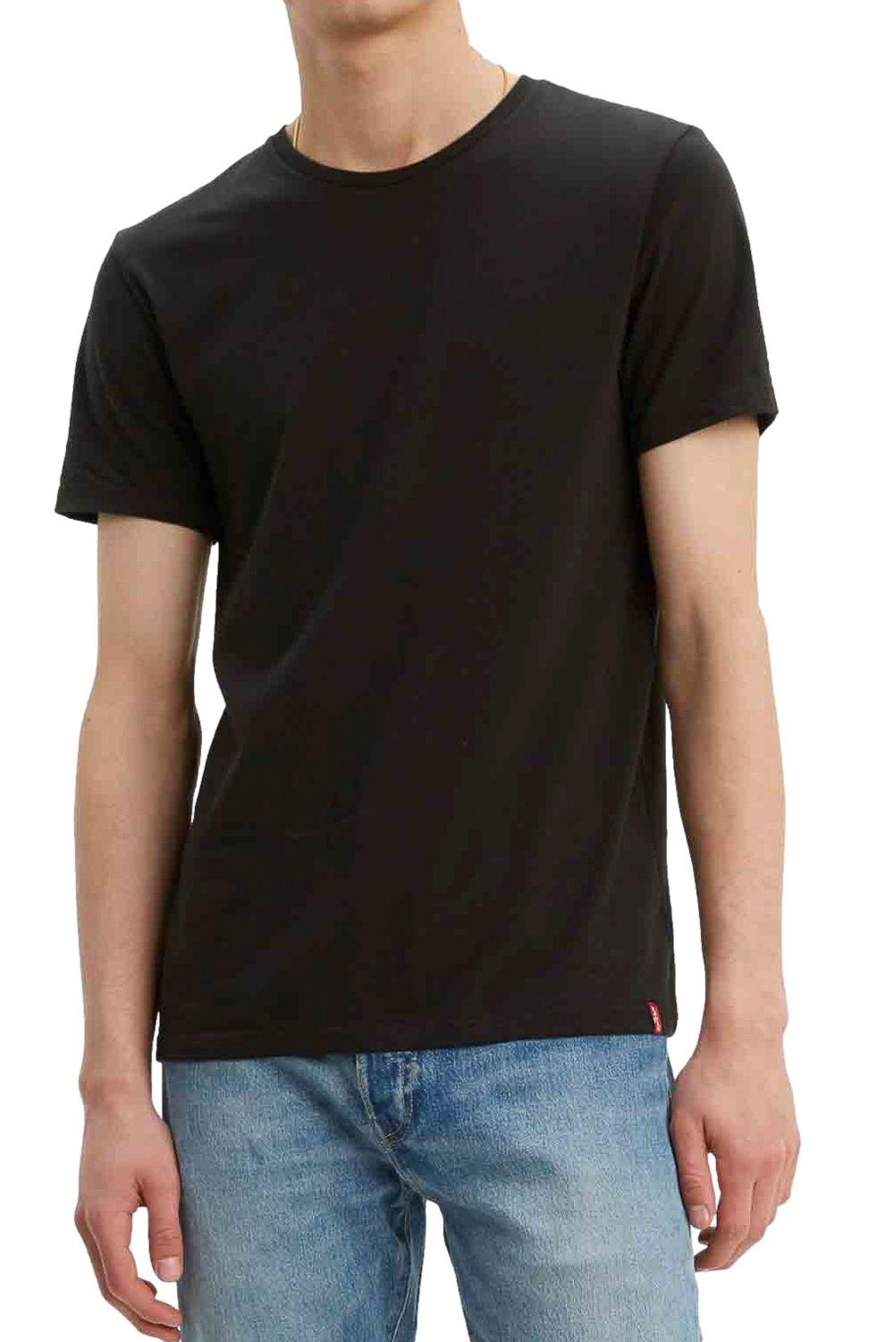 Polera Hombre 2 Pack Crewneck Negro Levis 79541-0001-0