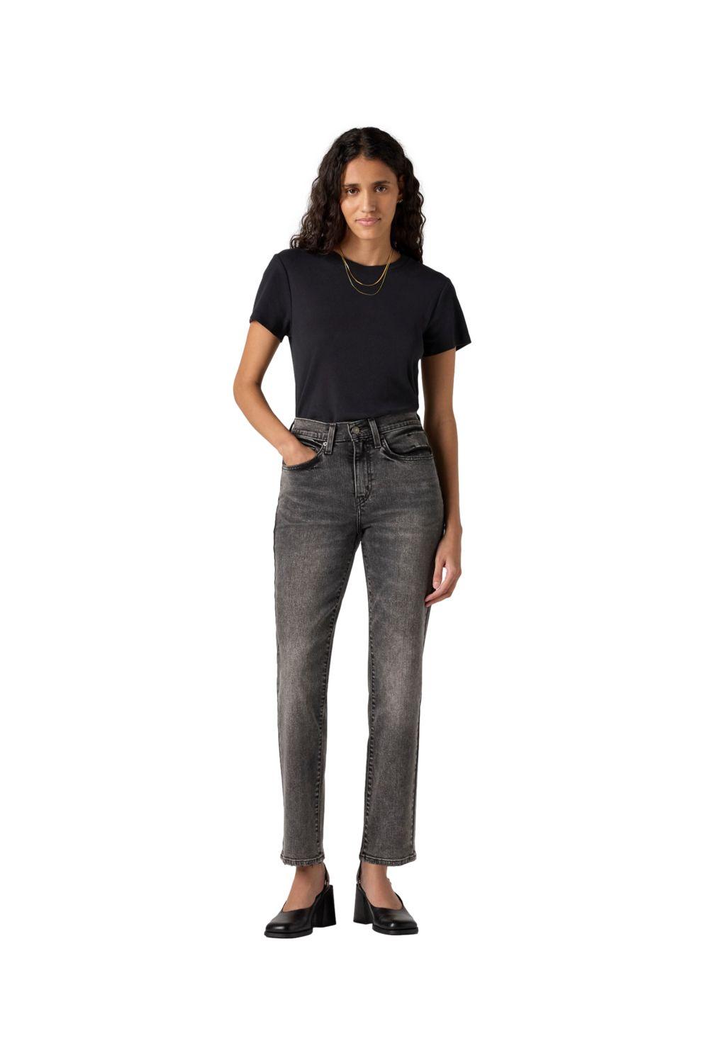 Jeans Mujer 724 High Rise Straight Gris Levis 18883-0348-3