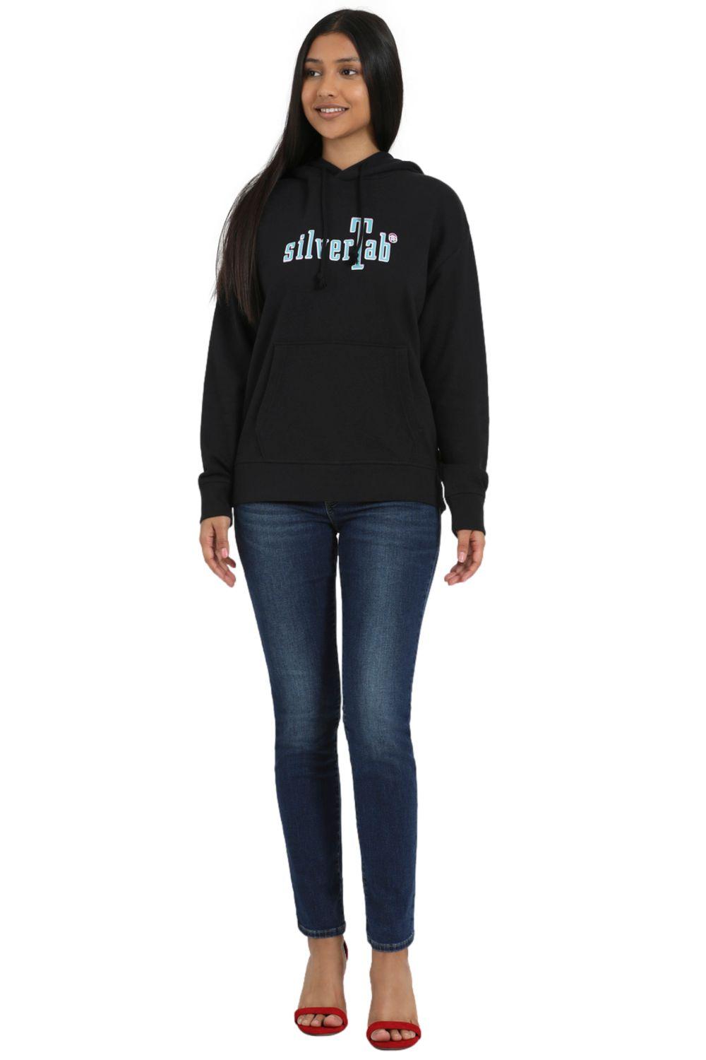 Polerón Mujer con Capucha Negro Levis 18487-0187-3