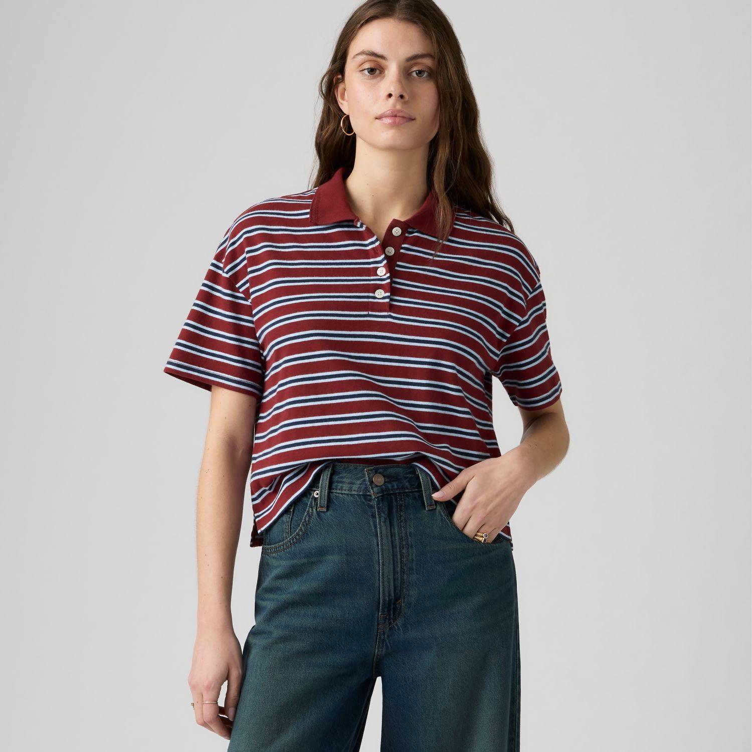 Polera Mujer Didion Rugby Polo Burdeo Levis 008SU-0000-2