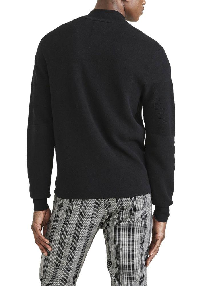 Sweater Hombre Quarter Zip Regular Fit Negro A1106-0014-1