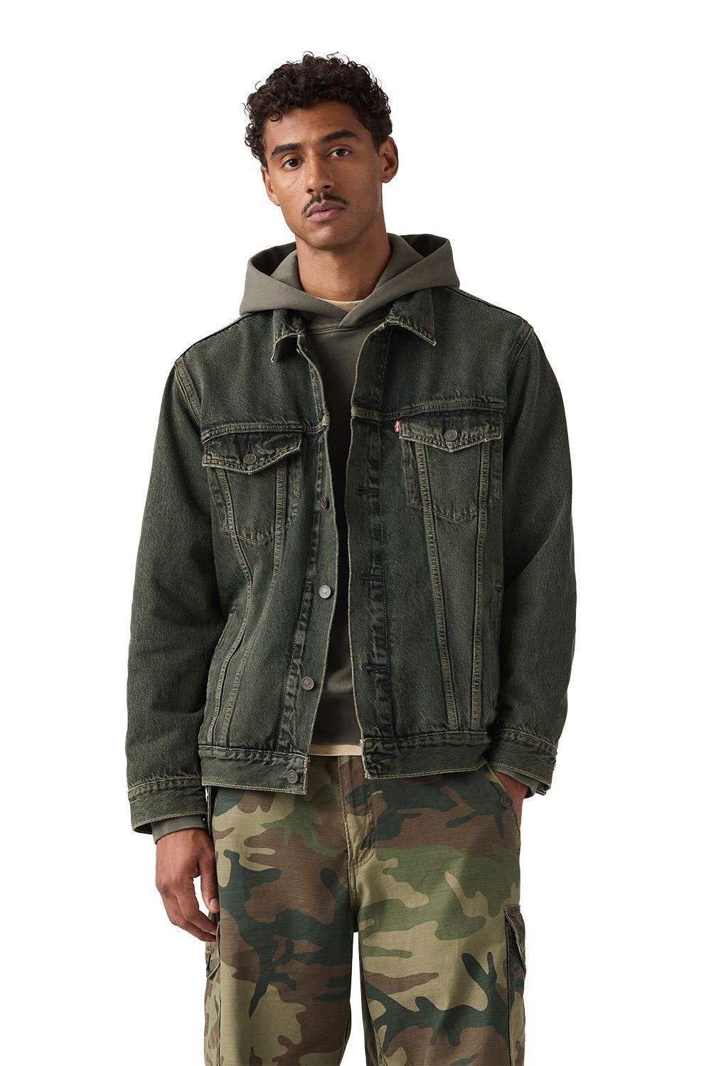 Chaqueta Hombre Relaxed Fit Trucker Verde Levis A5782-0096-0