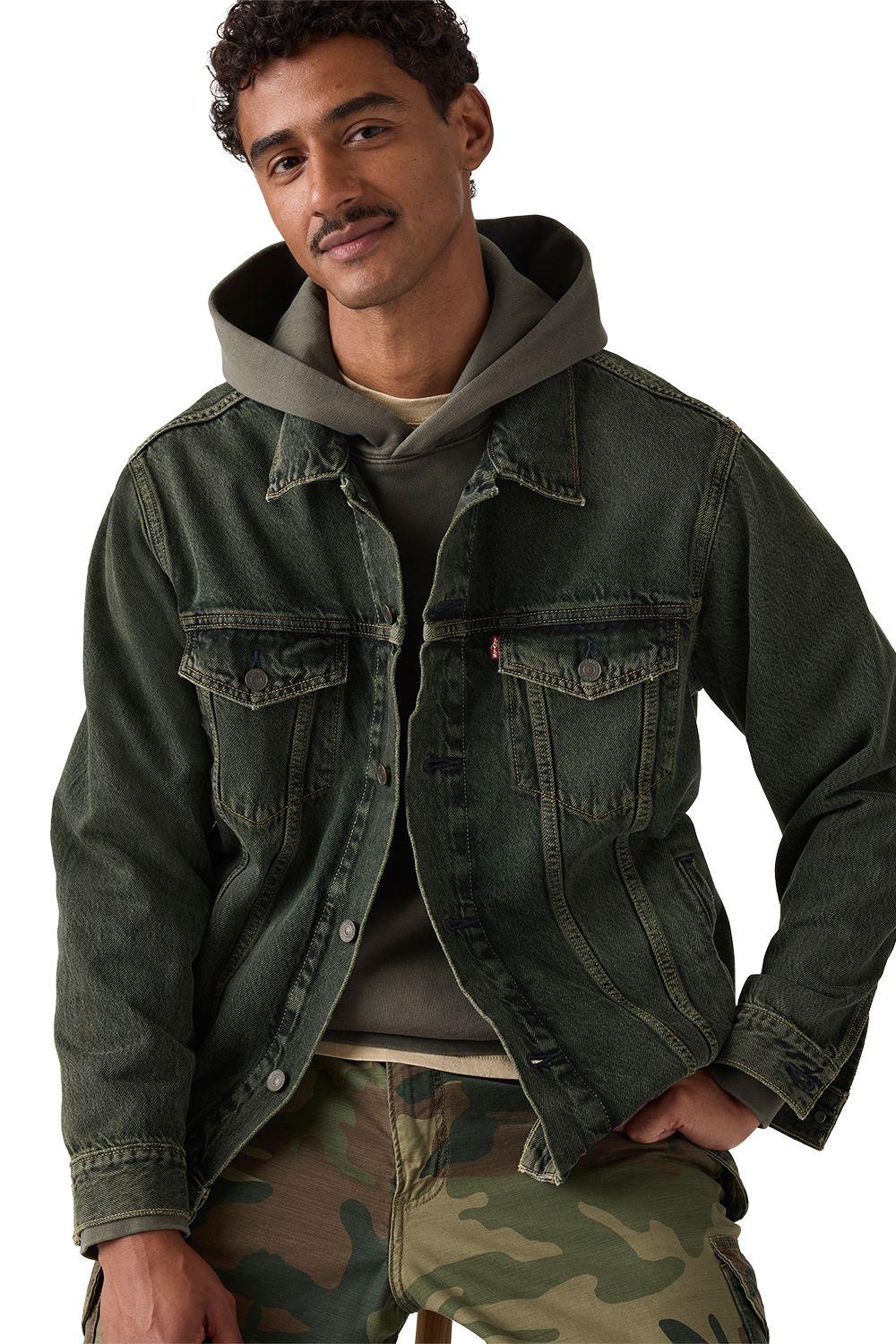 Chaqueta Hombre Relaxed Fit Trucker Verde Levis A5782-0096-2