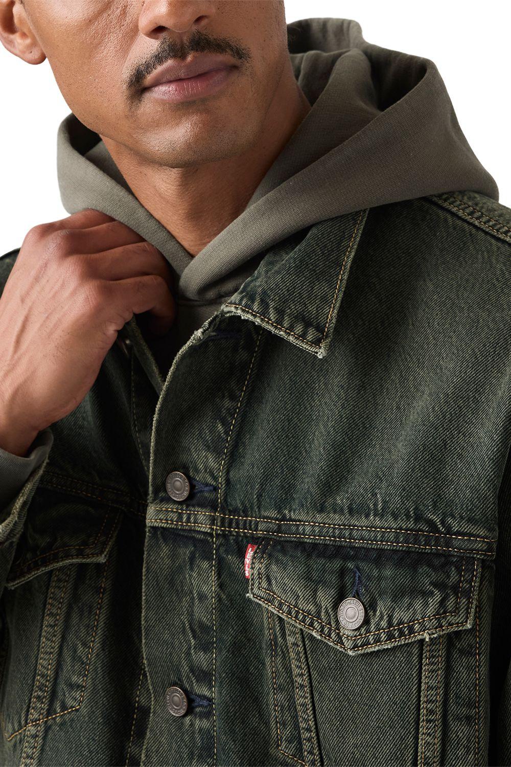 Chaqueta Hombre Relaxed Fit Trucker Verde Levis A5782-0096-3