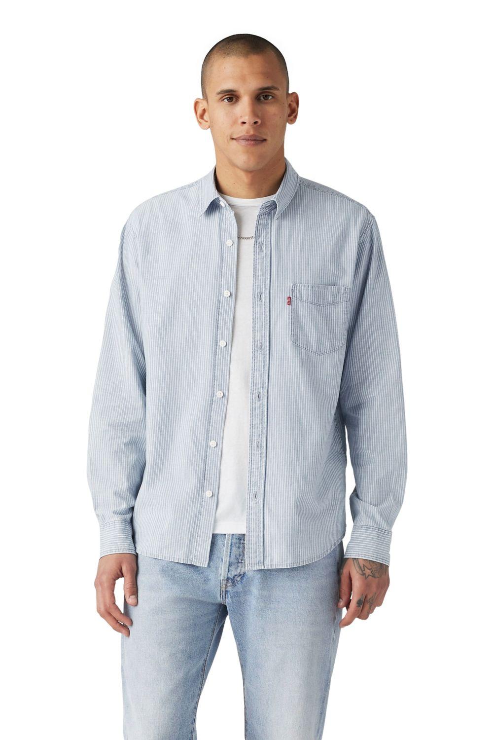 Camisa Hombre Classic Standard Azul Levis 85748-0272-0