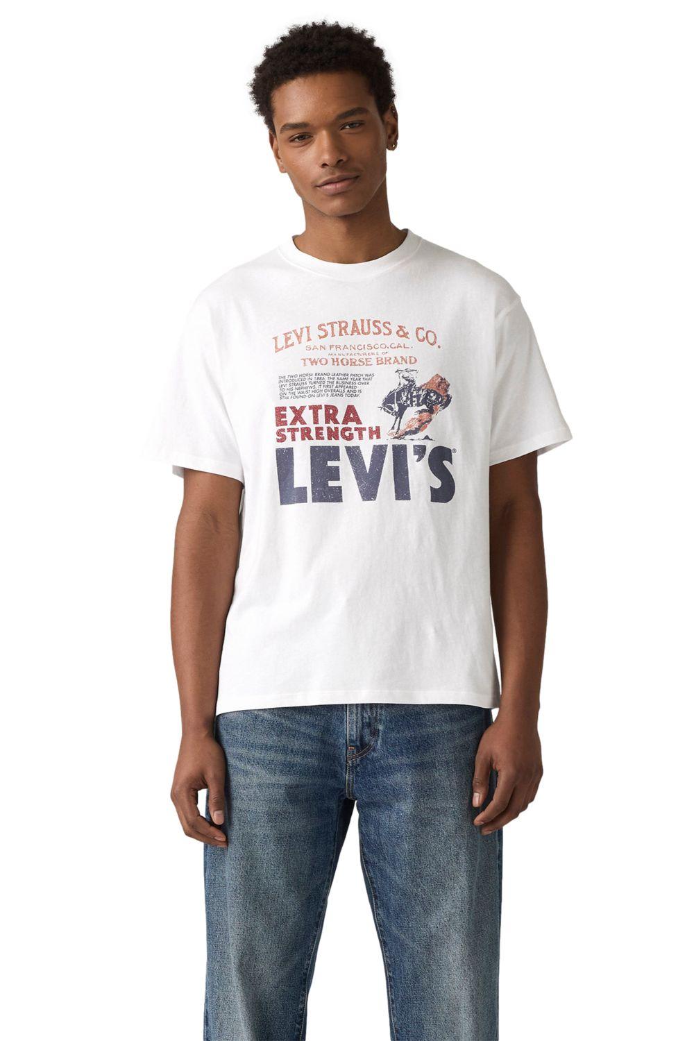 Polera Hombre Vintage Fit Graphic Blanco Levis 87373-0225-0