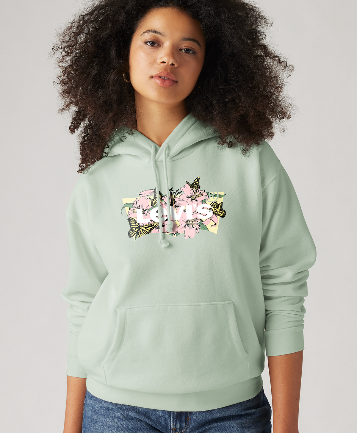 Polerón Mujer Graphic Everyday Verde Levis A8801-0035-2
