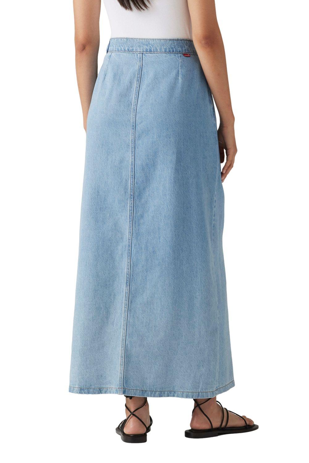 Falda Mujer Column Wrap Skirt Celeste Levis 001VG-0000-2