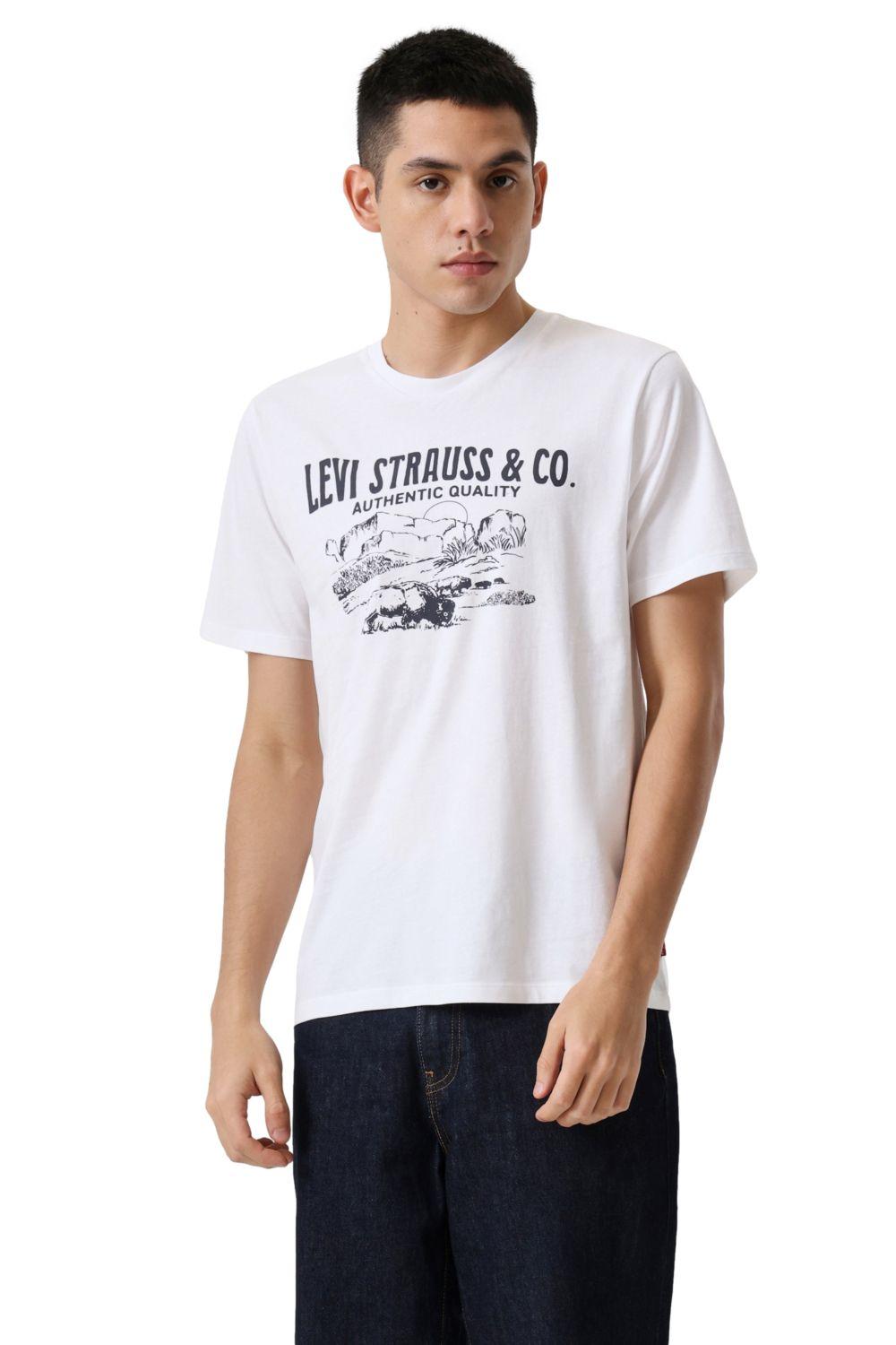 Polera Hombre Graphic Crewneck Tee Blanco Levis 22491-2004-0