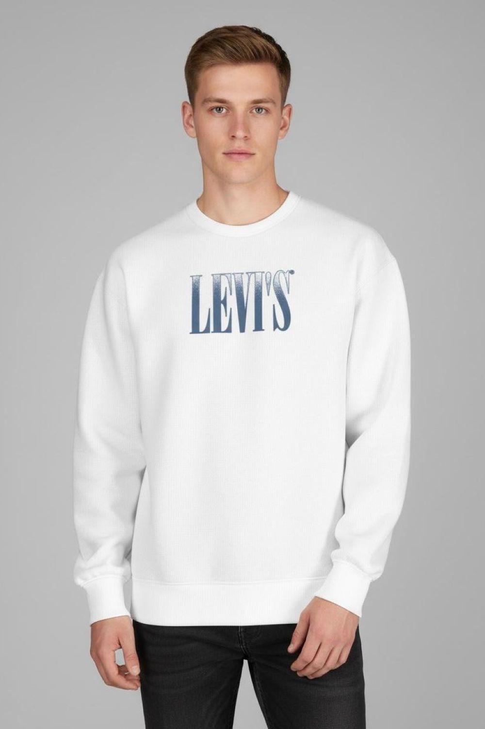 Polerón Hombre Relaxd Graphic Crew Blanco Levis 38712-0462-0