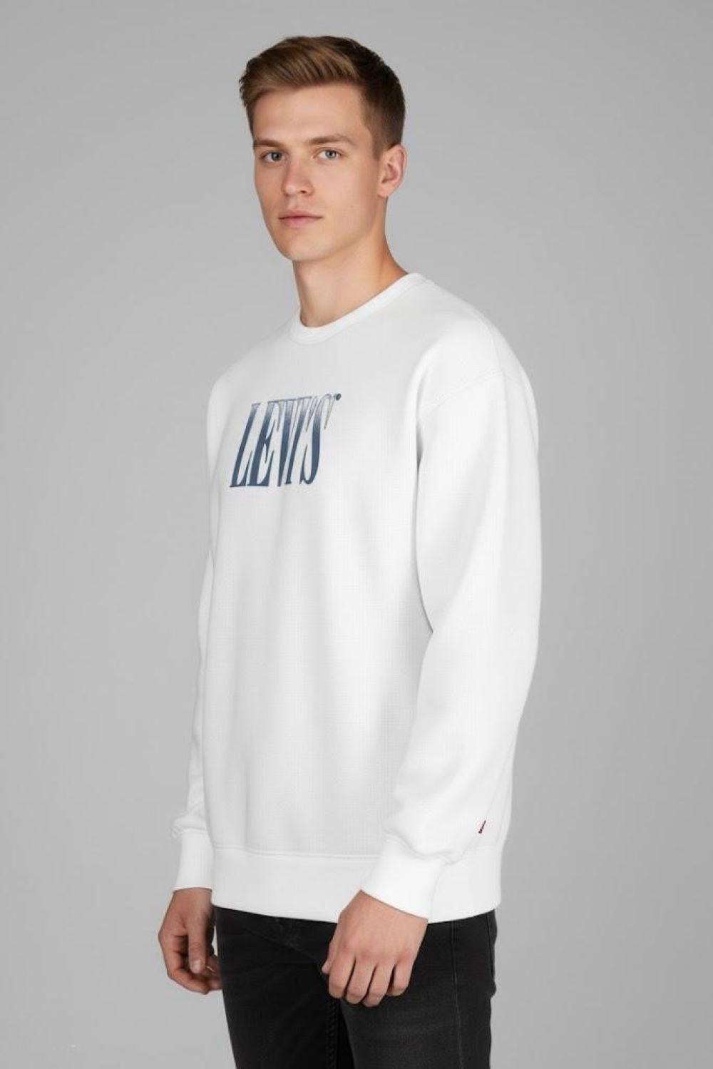 Polerón Hombre Relaxd Graphic Crew Blanco Levis 38712-0462-1