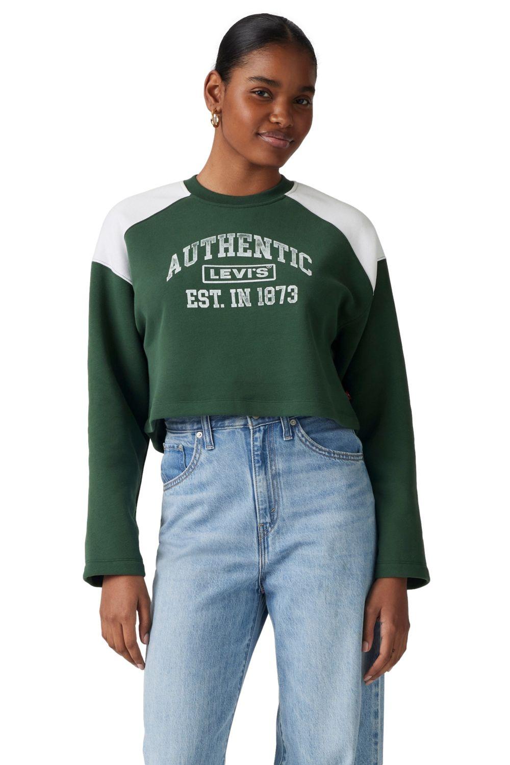 Polerón Mujer Gr Bleacher Sweatshirt Verde Levis 001QZ-0001-0