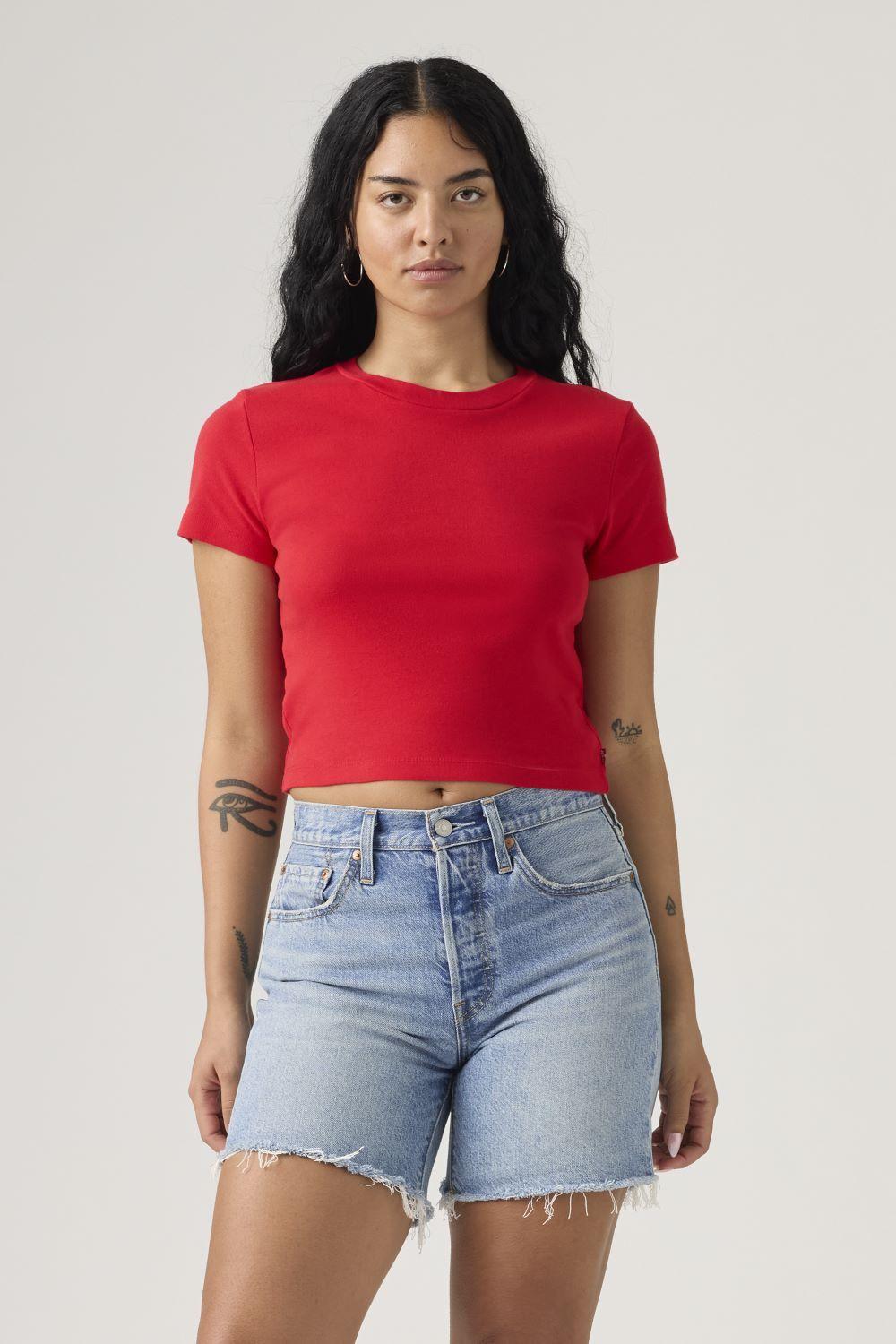 Polera Mujer Essential Sporty Tee Rojo Levis A7419-0032-0
