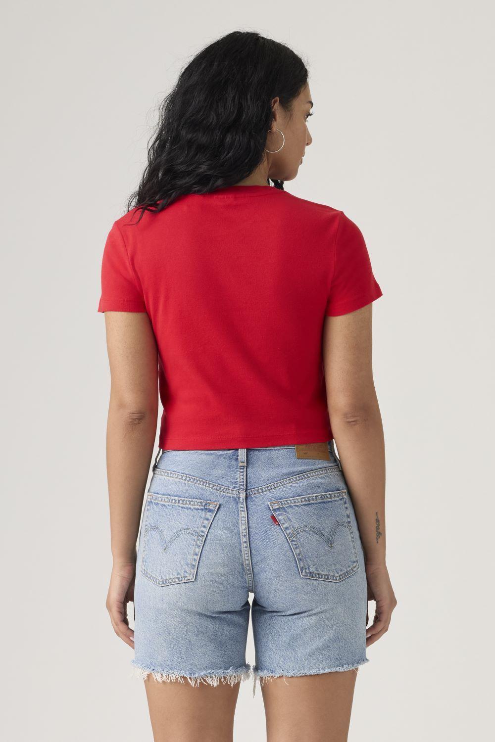 Polera Mujer Essential Sporty Tee Rojo Levis A7419-0032-1
