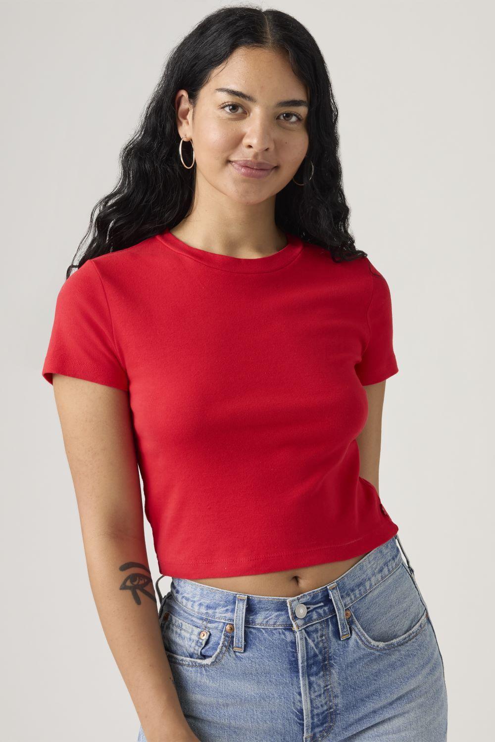 Polera Mujer Essential Sporty Tee Rojo Levis A7419-0032-2