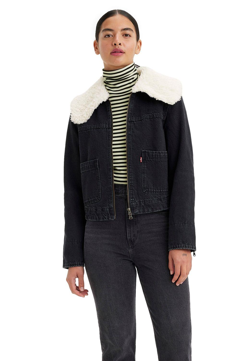 Chaqueta Mujer Sherpa Negra Levis A3487-0003-0