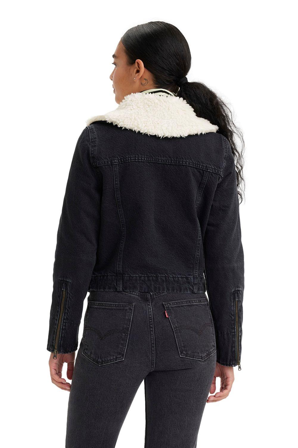 Chaqueta Mujer Sherpa Negra Levis A3487-0003-2