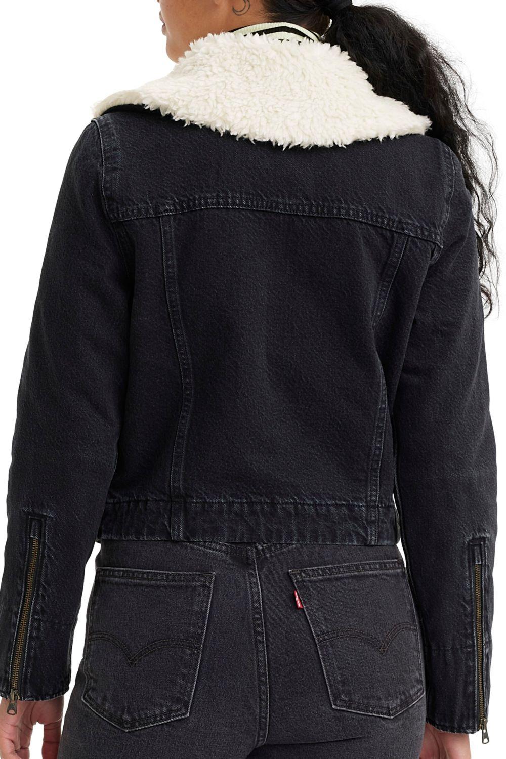 Chaqueta Mujer Sherpa Negra Levis A3487-0003-4