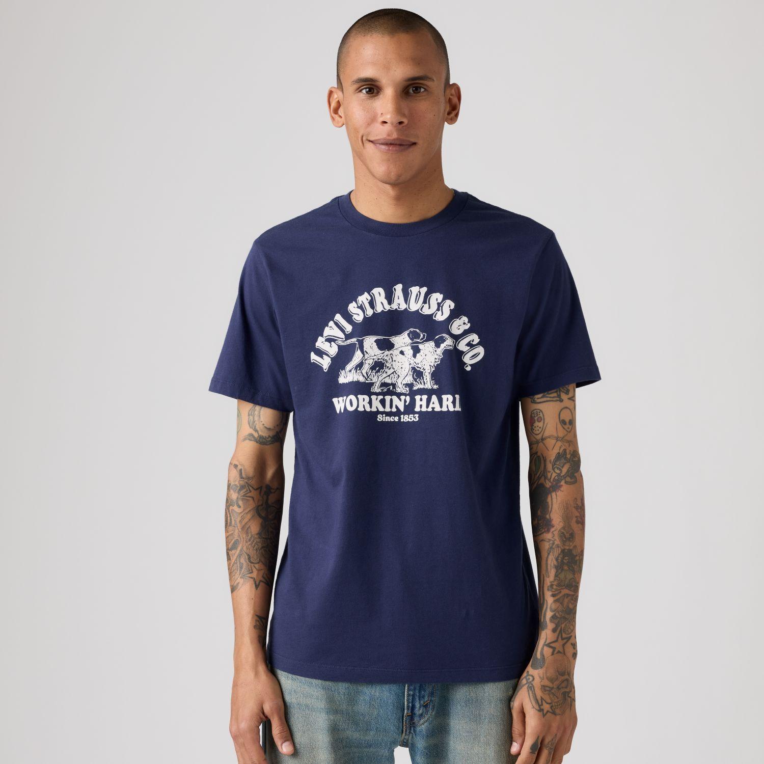 Polera Hombre Graphic Crewneck Tee Azul Levis 22491-2171-2