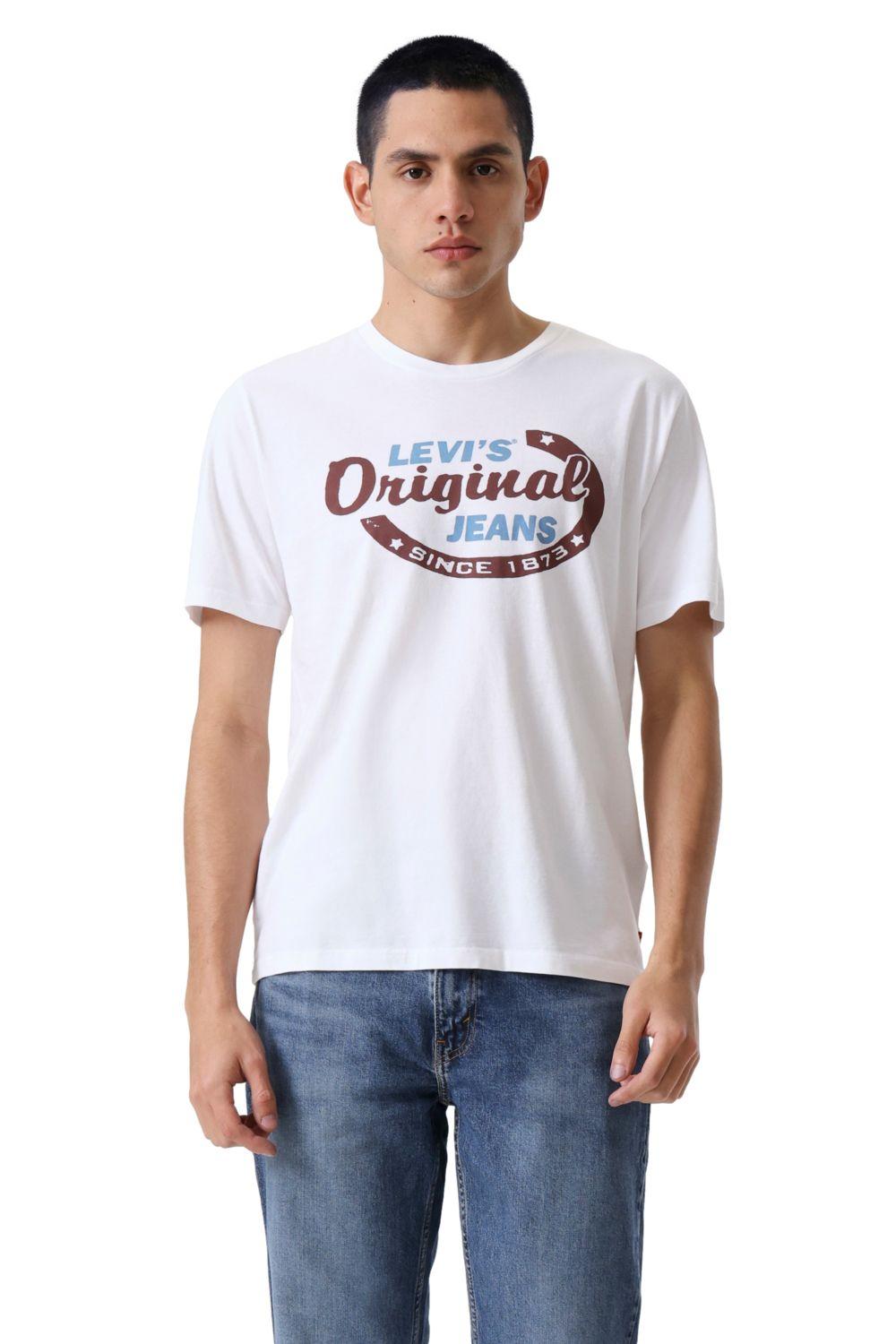 Polera Hombre Graphic Crewneck Tee Blanco Levis 22491-1982-0