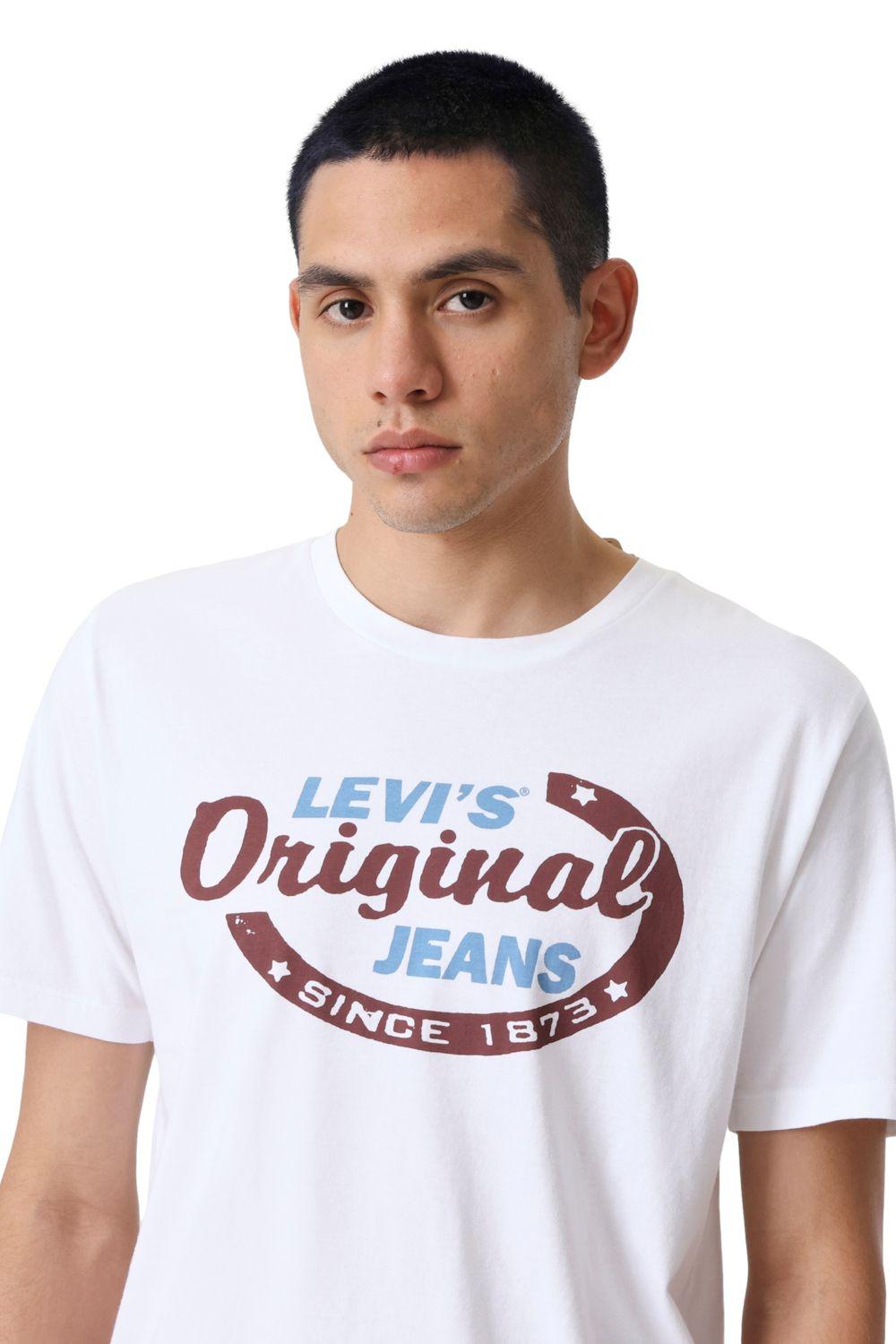 Polera Hombre Graphic Crewneck Tee Blanco Levis 22491-1982-4