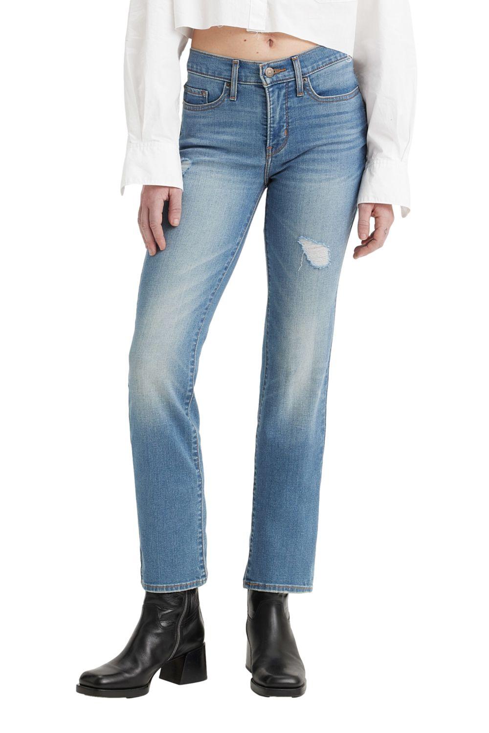 Jeans Mujer 314 Shaping Straight Azul Levis 19631-0174-0