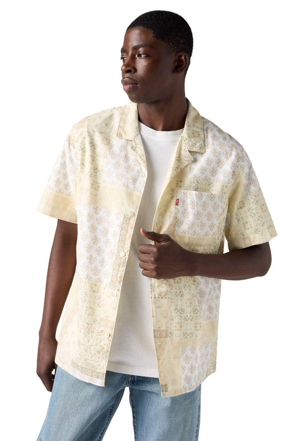 Camisa Hombre The Sunset Camp Shirt Amarillo Levis 72625-0114-3