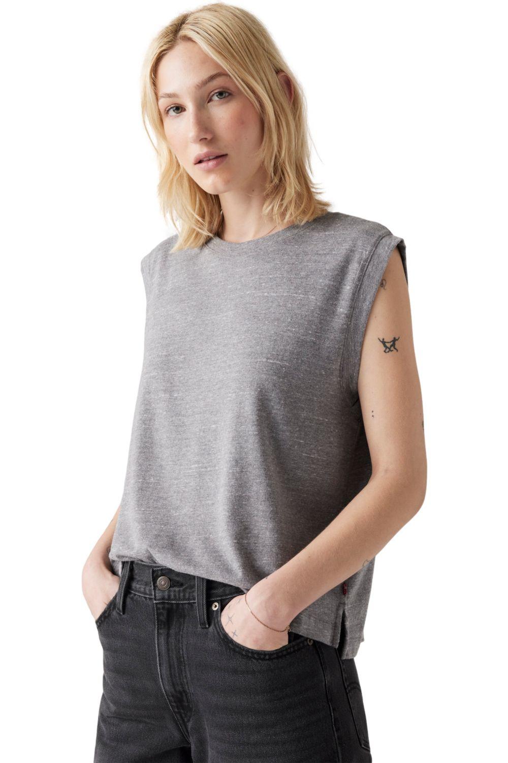 Polera Mujer Boxy Tank Gris Levis A8794-0000-2