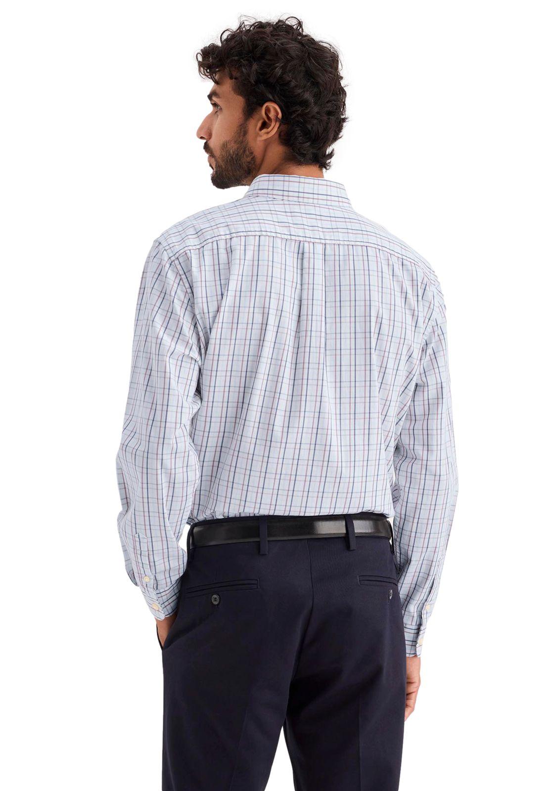 Camisa Hombre Signature LS Classic Fit Blanco Cuadro A4252-0120-2