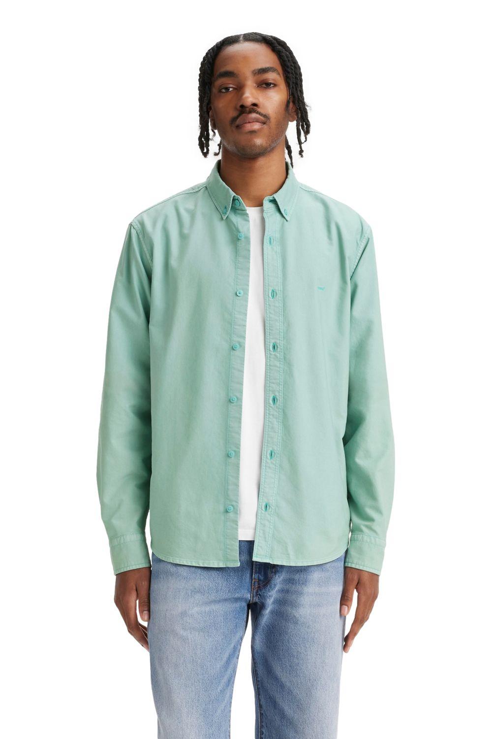 Camisa Hombre Authentic Button Down Verde Levis A7210-0012-0