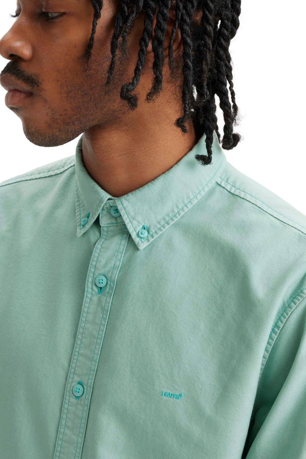 Camisa Hombre Authentic Button Down Verde Levis A7210-0012-4