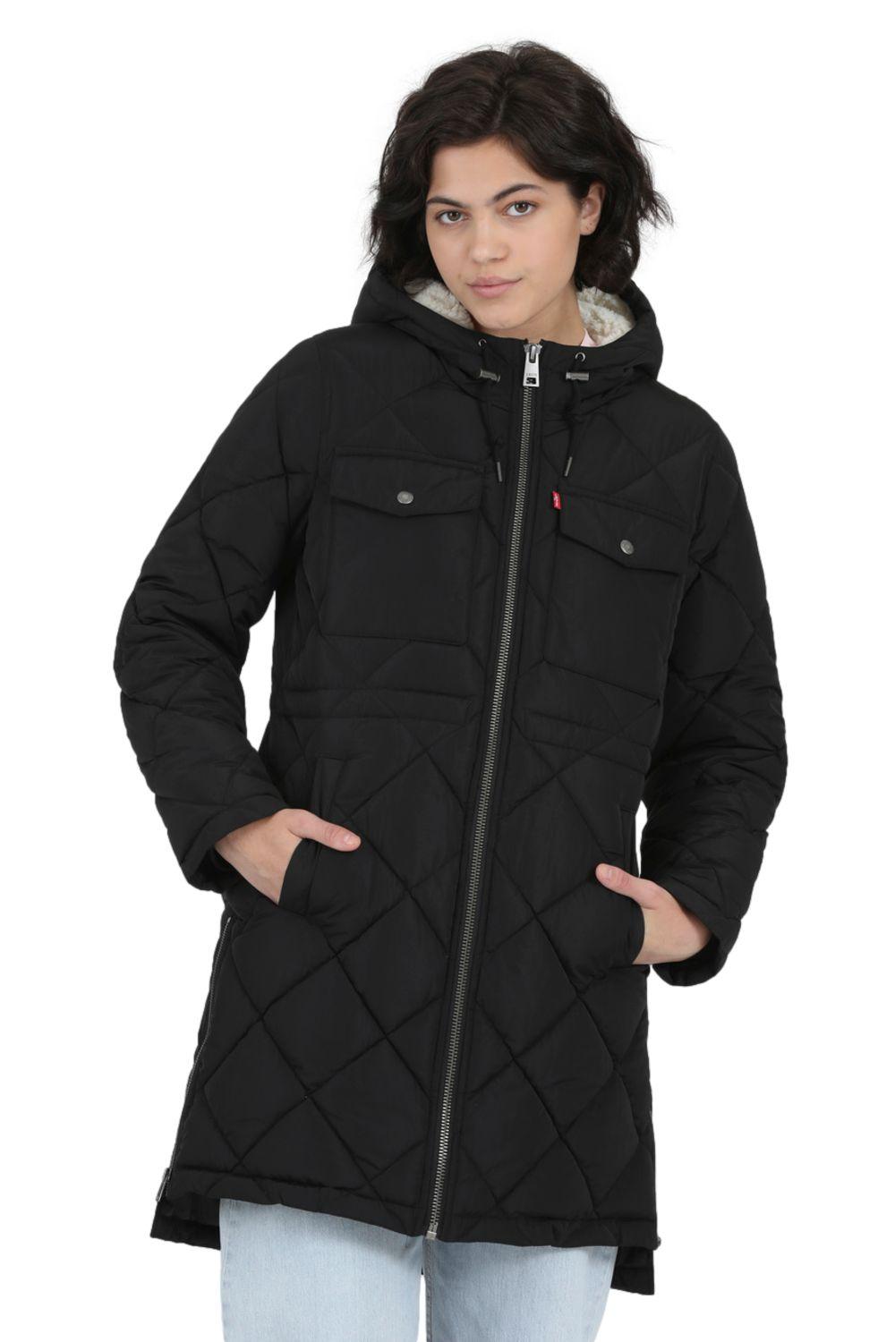 Chaqueta Mujer Parka Negra Chiporro Levis 59544-0170-3